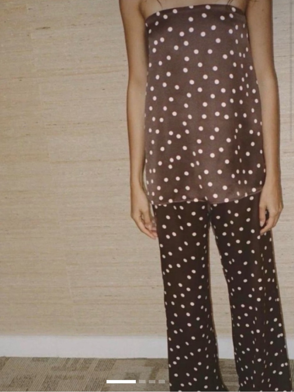 ZARA HIGH-WAISTED SATIN PANTS